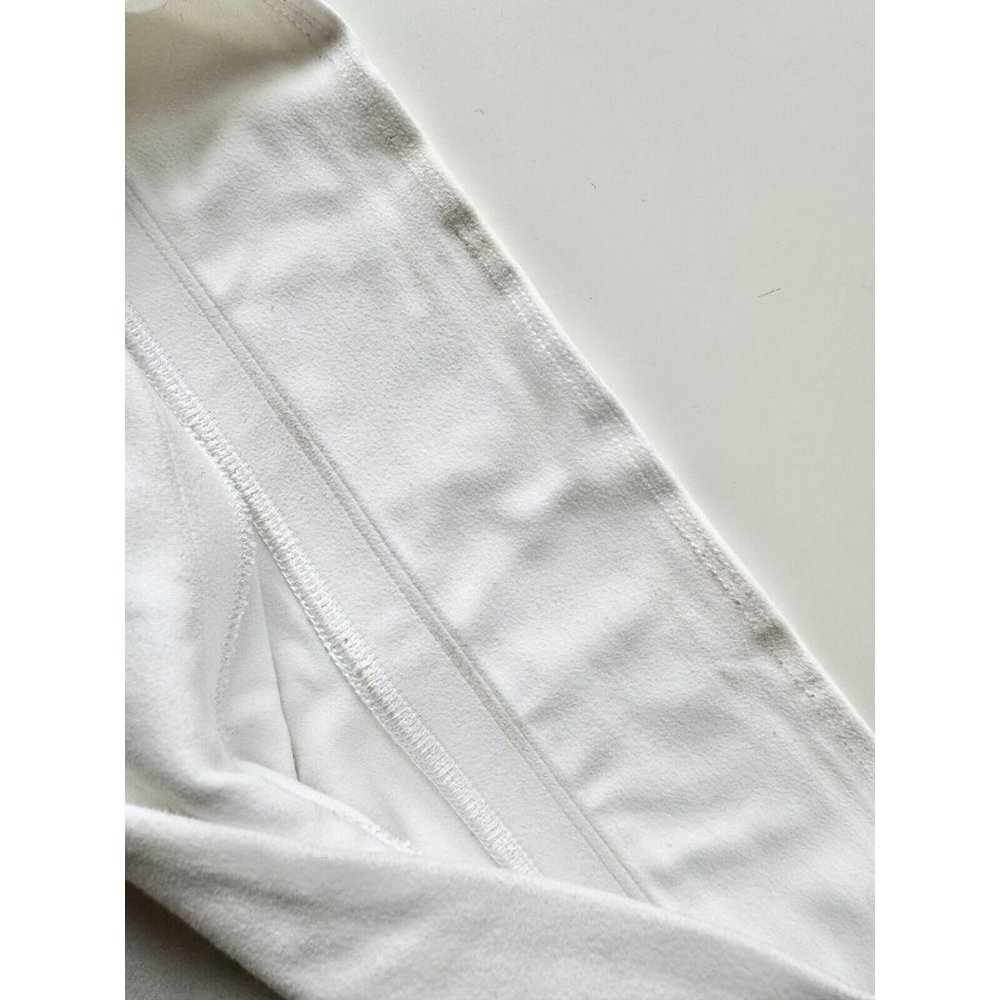 Aritzia TNA TnaButter White Slim Fit Scoop Neck Mini Longline Bra Top, Size M - Picture 7 of 13